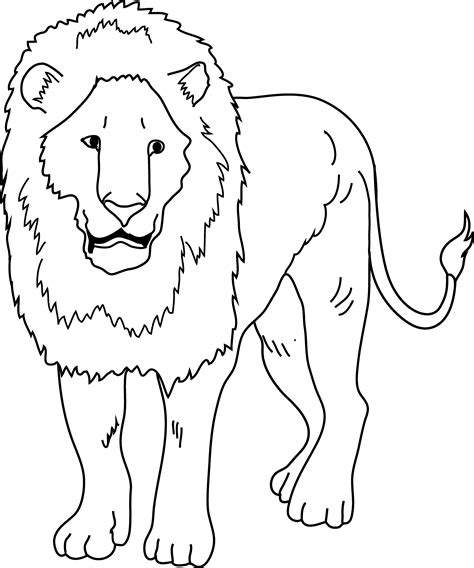 Lion Black And White Lion Coloring Page Free Clip Art Wikiclipart | My XXX Hot Girl