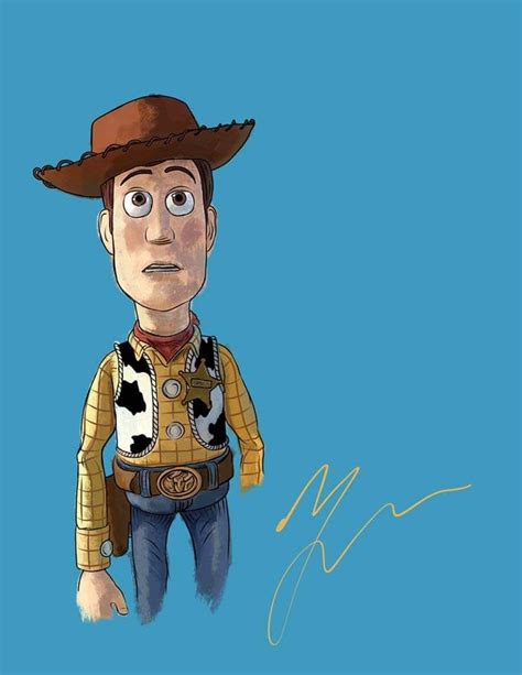 I drew sheriff Woody! By zac hannan | Cartoon style drawing, Disney style drawing, Disney drawings