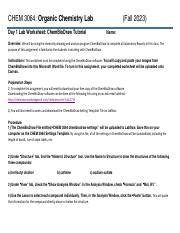 ChemBioDraw Tutorial for Organic Chemistry Lab | Course Hero
