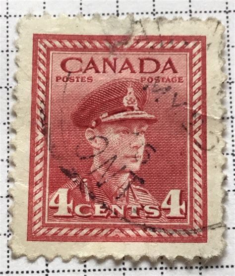 Canada stamps - King George VI 4 Canadian cent 1943 | eBay