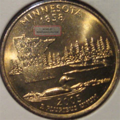 2005 - P Minnesota State Quarter Ddo - 001 Variety Double Die Obverse Bu Ms Unc L11