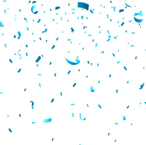 Blue Confetti PNG File - PNG Mart