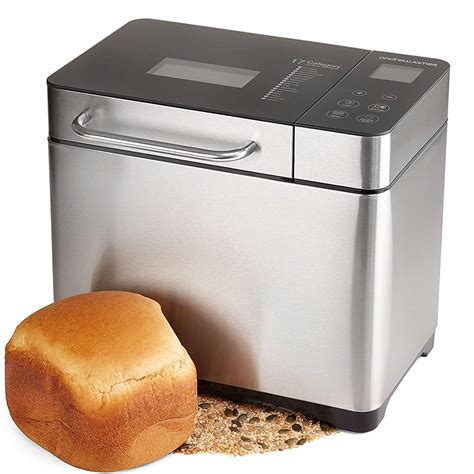 Andrew James Bread Maker Fresh Bake Digital Breadmaker with 17 Functions Including Gluten Free ...