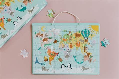 Magnetic World Map Puzzle – Tu Tu Family