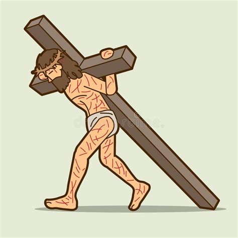 Jesus Christ Carrying Cross Stock Illustrations – 140 Jesus Christ ...