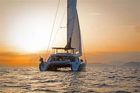 Sailing Catamaran in the Greek Islands