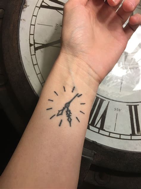 Simple clock tattoo | Wrist tattoos for guys, Simple tattoos for guys, Tattoos for guys