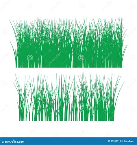 Grass outline silhouette stock illustration. Image of flower - 23595118