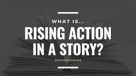 an open book with the words, what is rising action in a story?