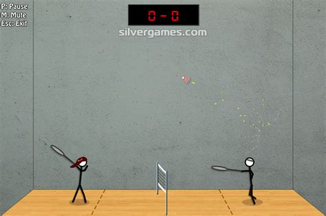 Stick Figure Badminton 2 - 在 SilverGames.com 在线玩 🕹️