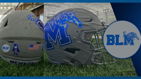 Memphis Tigers football helmets Black Lives Matter sticker 2020 s ...