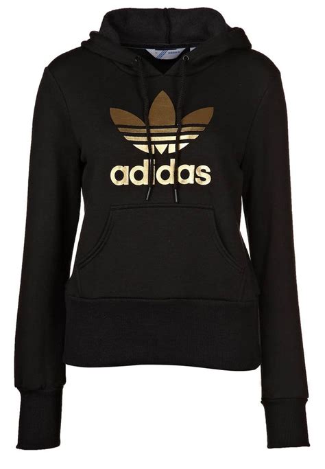 TREFOIL HOOD - Hoodie - black/gold £50 | Adidas outfit, Addidas outfit ...