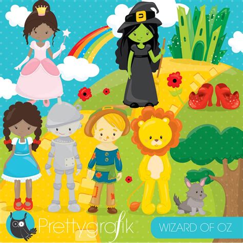 Wizard of Oz Clipart Commercial Use Oz Dorothy Vector - Etsy