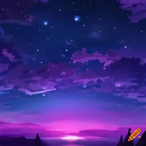 Anime-inspired night sky wallpaper on Craiyon