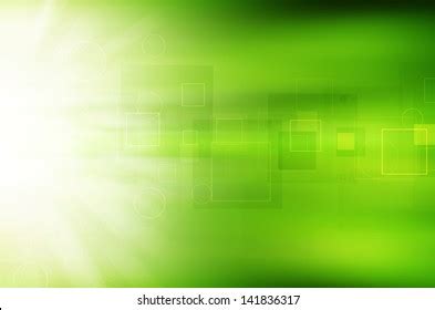 Abstract Green Technology Background Stock Illustration 141836317 ...