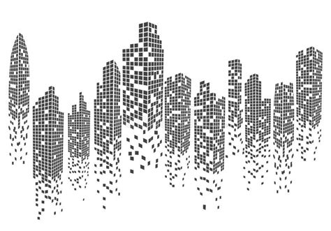 City Skyline Vector Illustration Stock Vector - Illustration of home ...