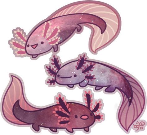 Space Axolotl | Cute animal drawings, Cute drawings, Cute art