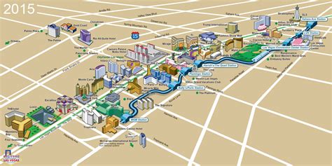 Las Vegas strip map 2017 | Casinos | Hotels | Attractions