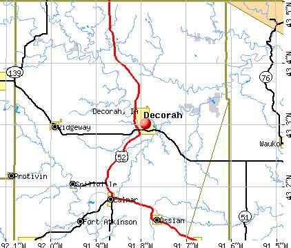 Decorah, Iowa (IA 52101) profile: population, maps, real estate, averages, homes, statistics ...