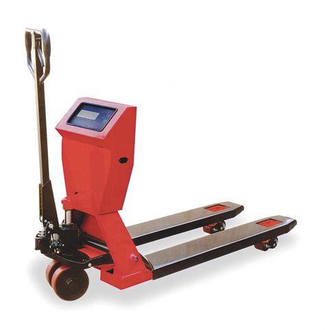 DAYTON, 4,400 lb Load Capacity, 45 1/4 in x 6 3/4 in, Weigh-&-Go Manual Pallet Jack - 2ZE61 ...