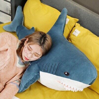 100CM IKEA BLAHAJ Shark Soft Large Plush Toy Stuffed Animal Toy Kids ...