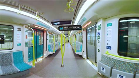 Sydney Metro: 360 camera walk through new metro train - YouTube