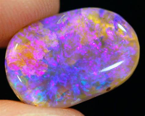 5.84ct Australian Lightning Ridge Black Opal | Stones and crystals, Crystals, Minerals and gemstones