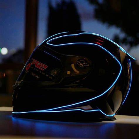 Helmet lights how to light up your helmet like tron – Artofit