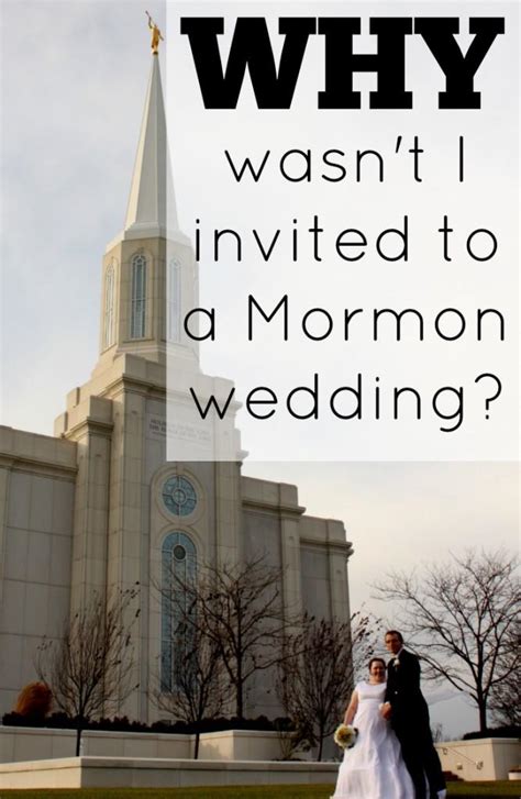 Why Wasn't I invited to a Mormon Wedding? | Temple Sealing