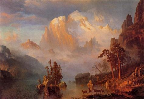 Rocky Mountains, 1866 - Albert Bierstadt - WikiArt.org