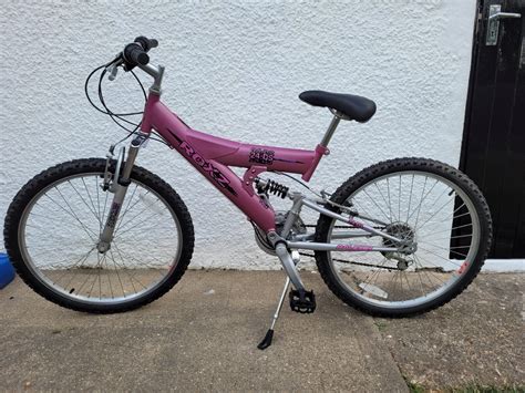 Raleigh Roxz Girl’s Pink Dual Suspension Mountain Bike – 24-Inch ...