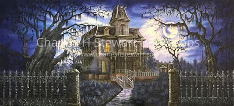 Haunted House Backdrop For Rent by Charles H. Stewart