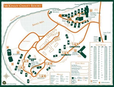 McKinley Chalet Resort Map - Denali Park Resorts