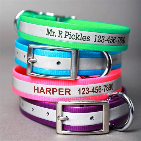 Highly Reflective and Personalized Waterproof Dog Collar - Shop Online