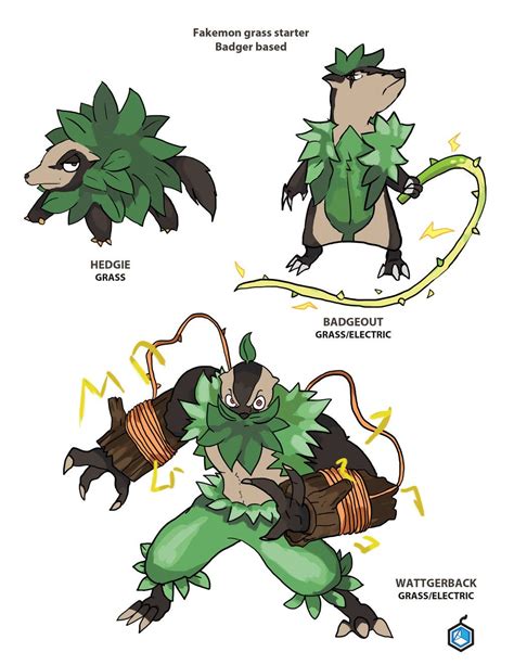 Grass Starters on Fakemon-Starters - DeviantArt | Pokemon fusion art, Plant pokemon, Pokemon ...