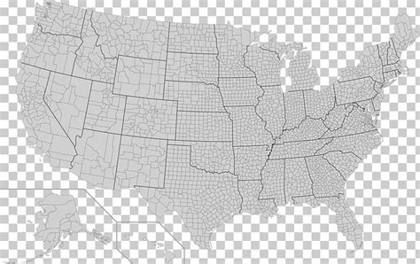 Contiguous United States FIPS County Code Map U.S. State PNG, Clipart ...