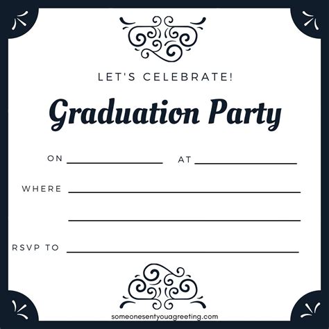 21 free printable graduation party invitations – Artofit