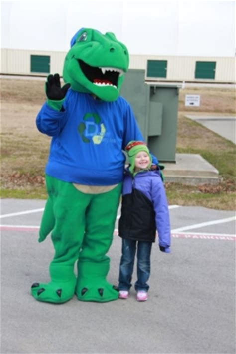 Mascot - City of Denton Solid Waste & Recycling Department - Waste and Recycling Workers Week