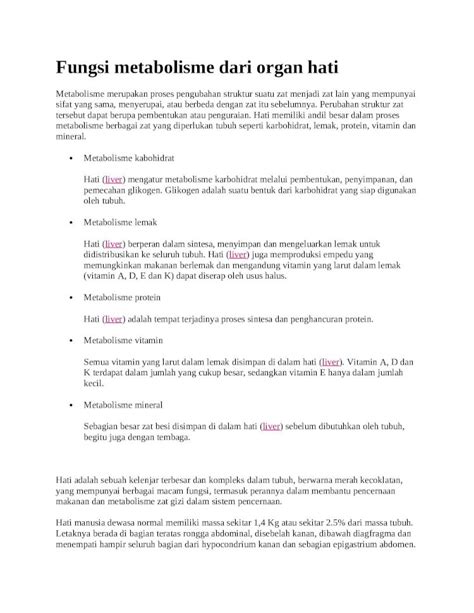 (DOCX) Fungsi Metabolisme Dari Organ Hati - DOKUMEN.TIPS