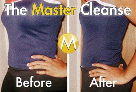 Master Cleanse Before and After