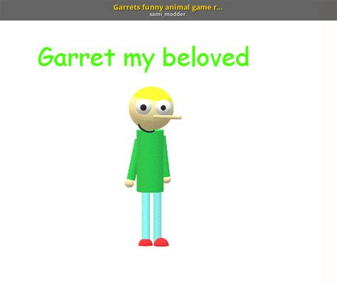 Garrets funny animal game reupload [Baldi's Basics] [Mods]