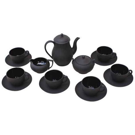 Basalt Wedgwood Tea Set at 1stDibs | black wedgwood teapot, black ...