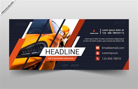 Premium Vector | Car automobile banner template design