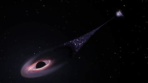STScI: Hubble Sees Possible Runaway Black Hole Creating a Trail of ...