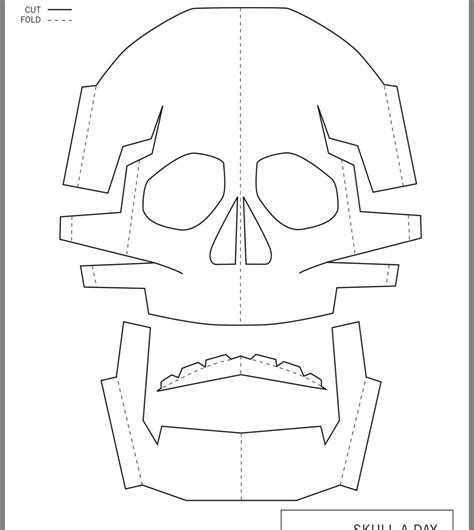 Skull Template, Mask Template, Mask Face Paint, Mascara 3d, Endicott ...