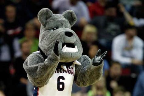 Gonzaga Mascot - Gonzaga mascot Spike during a game between IUPUI and ...