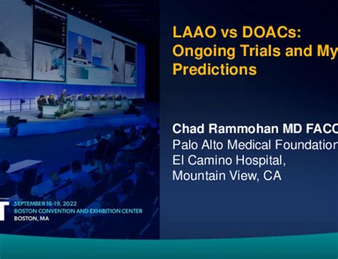 LAAO vs DOACs: Ongoing Trials and My Prediction | tctmd.com