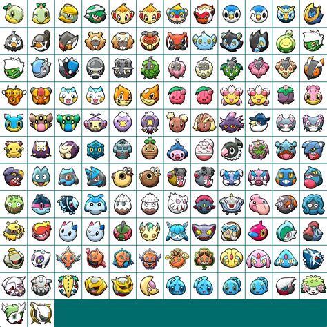 The Spriters Resource - Full Sheet View - Pokémon Shuffle - 4th Generation