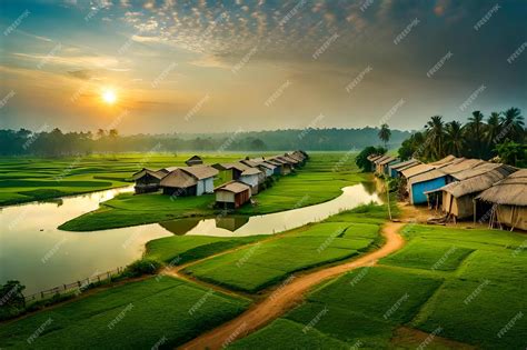 Premium Photo | Village in Bangladesh