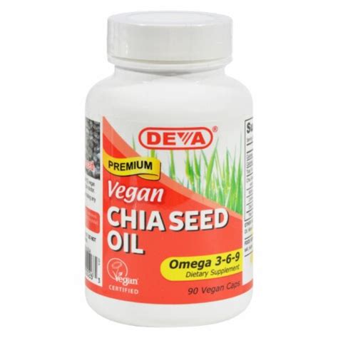 Deva Vegan Vitamins - Chia Seed Oil - 90 Vegan Capsules, Case of 1 - 90 ...